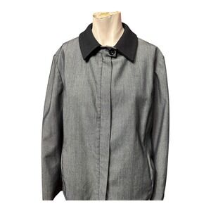 Cacharel Men's Grey Herringbone Blazer Jacket Made in Italy Size 42